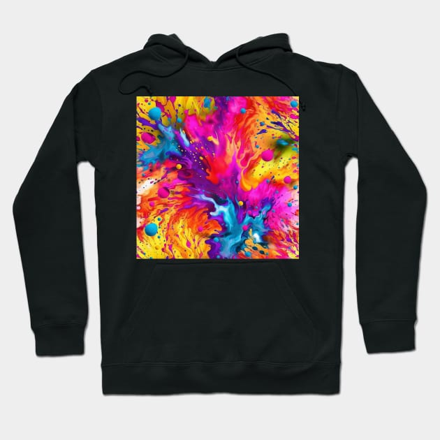 Paint splash Hoodie by BloodRubyz